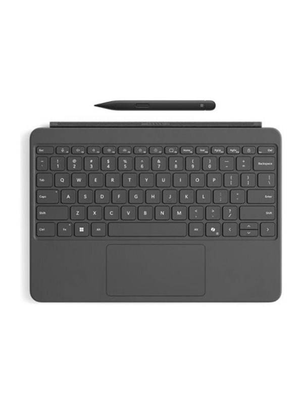 Microsoft Surface Pro Keyboard - 12-inch - keyboard - with touchpad accelerometer - QWERTY - UK - slate - with Slim Pen Input Device - Tastatur - Engelsk - UK - Grå