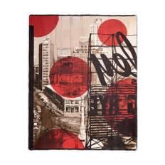Faliero Sarti, Tilbehør, Dame, Flerfarvet, ONE SIZE, New York City Coca-Cola Print Tørklæde