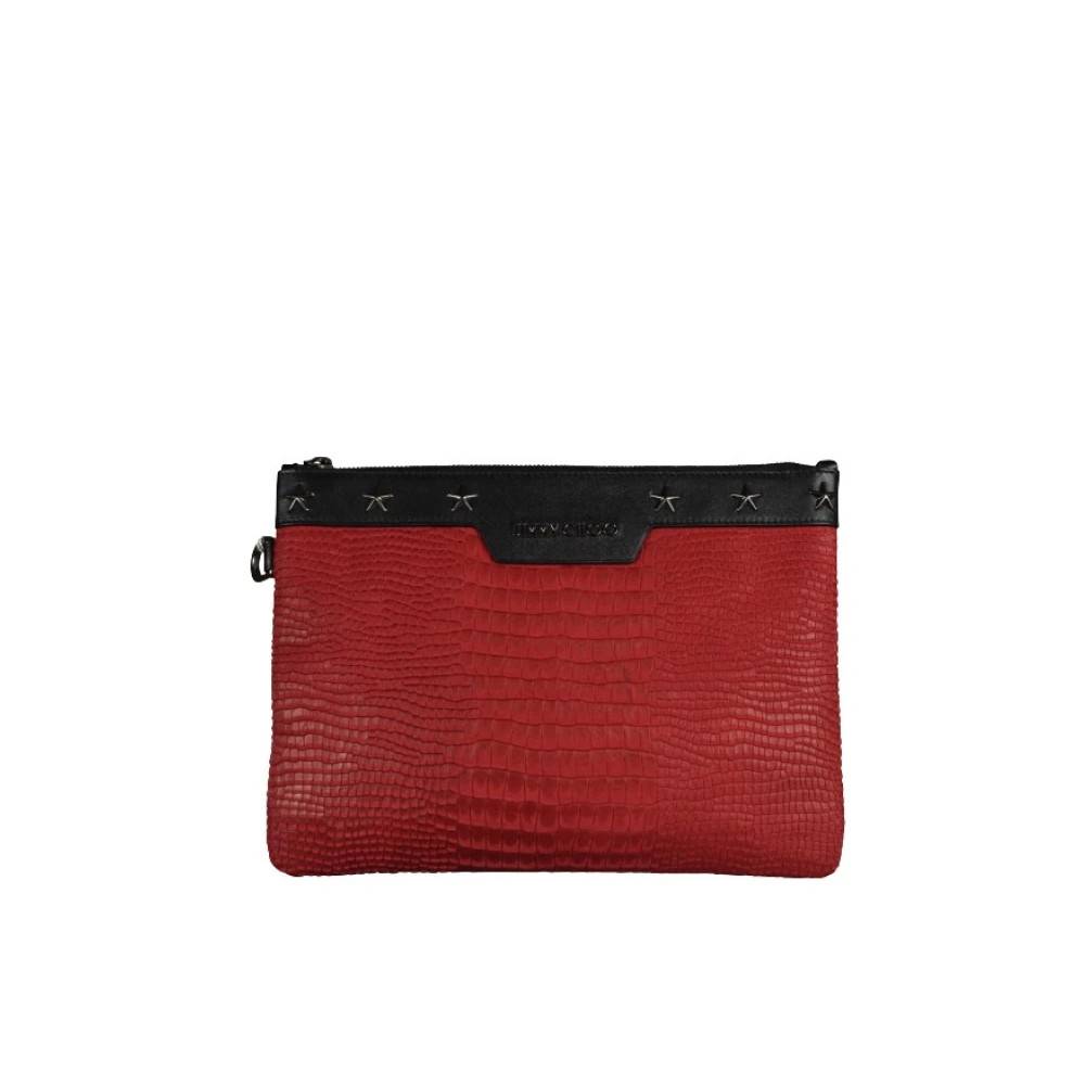 Jimmy Choo Pre-owned Pre-owned Derek Clutch Taske - Vintage - Herre - Rød - ONE SIZE - Læder