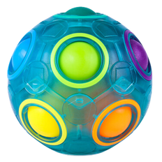 QiYi Magic Rainbow Ball Puzzle (12 Holes) Transparent Blue