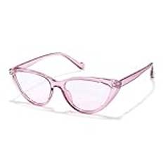 Generico Cat Eye Solglasögon, Vintage Dam Solglasögon, Solglasögon Dam, Cat Eye Glasögon, Kvinnor Solglasögon Cat Eye Mode Retro Glasögon Vintage Glasögon För Roligt, Rosenröd
