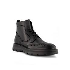 AIGNER Herren Schnürboots schwarz Glattleder