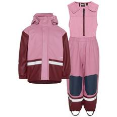 Didrikson Regntøj m. Fleece - Boardman - PU - Heather Pink - Didriksons - 120 - Regntøj
