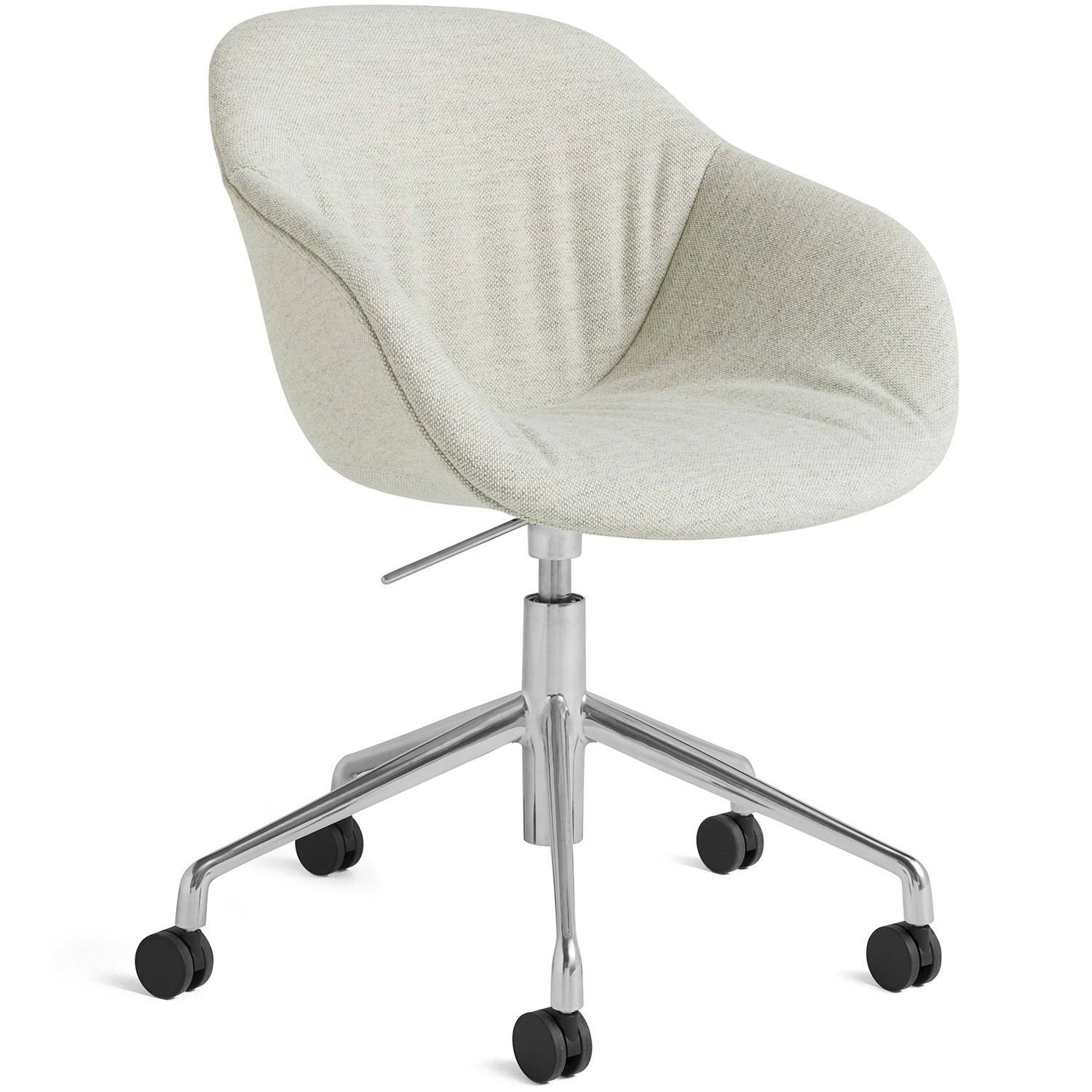 Hay Aac 253 Stol 5 Star Swivel Poleret Aluminium / Hallingdal - Stole Tekstil Grå - AC136-A108-AA25.