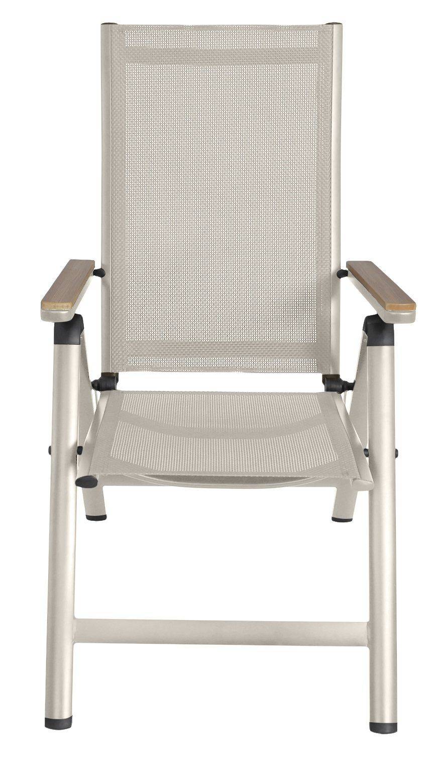 Reglerbar positionsstol i beige textilene med trälook | Svea - Positionsstol Beige Textil