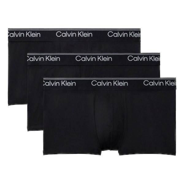 Calvin Klein 3-pak Microfibre Stretch Low Rise Trunks - Black - XX-Large