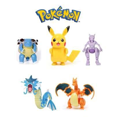 1:a generationens Pikachu-transformerande leksak, original Pokémon-boll husdjursmodellleksak, Pokémon-boll kallande modell, animekaraktärsmodell, fick - Multifärgad (E-13 cm/3,35 tum,F-22 cm/8,66 tum,B-11 cm/4,33 tum,C-8,5 cm/3,35 tum,A-11 cm/4,33 tum)