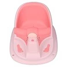 Spädbarnsbadsits med Ryggstöd Sit Up Babybadande Stark Sugkopp Ergonomisk Anti-halk Babyduschstol för Spädbarn 6 Månader Sit Up Badande i Badkar Småbarn (PINK)