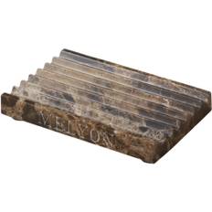 Melyon Melyonmarble Dark Emperador Soap Dish 0008 Str 12cm x 8cm - Sæbeskåle hos Magasin