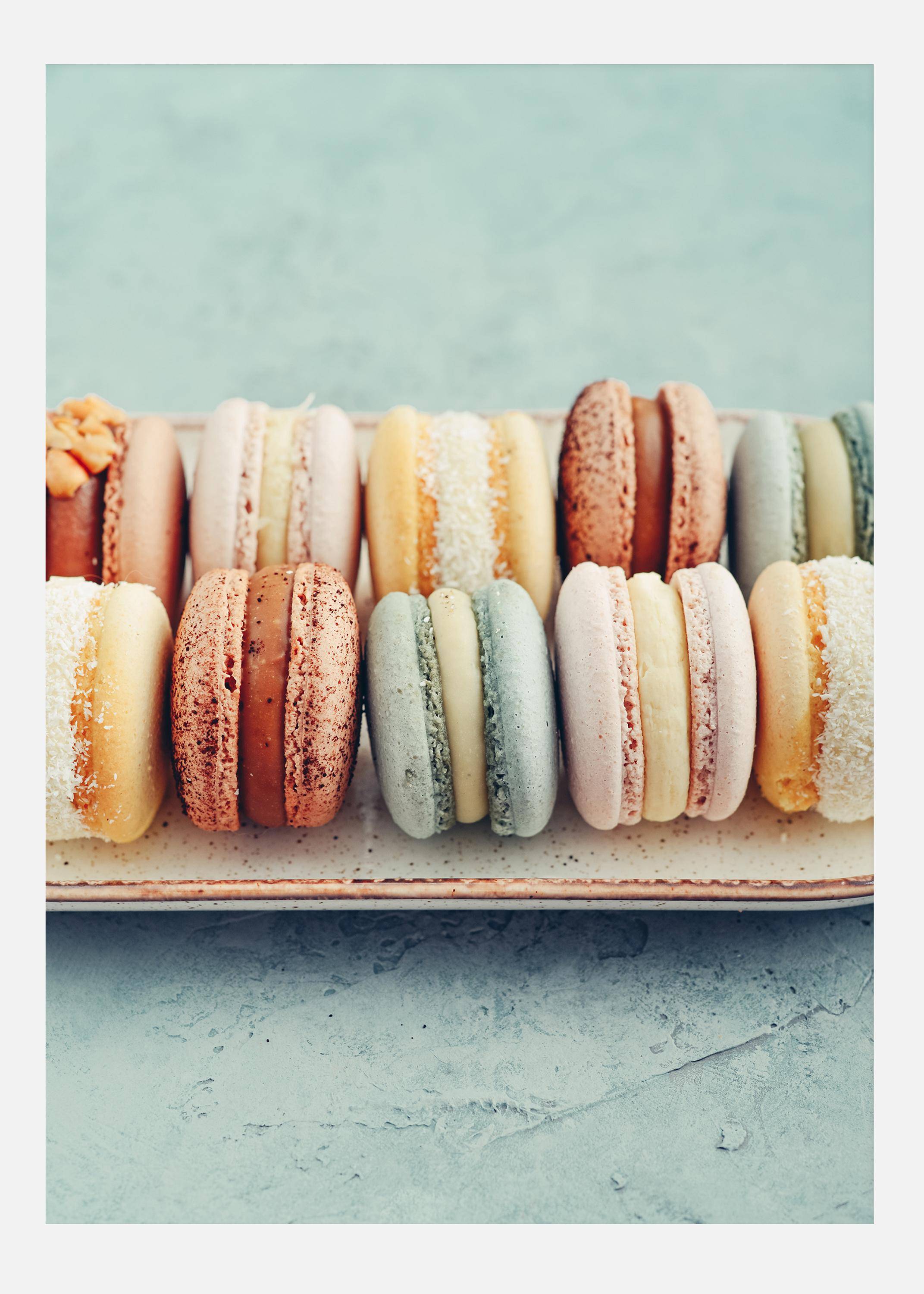 Macarones Canvastavla (30x40 cm)