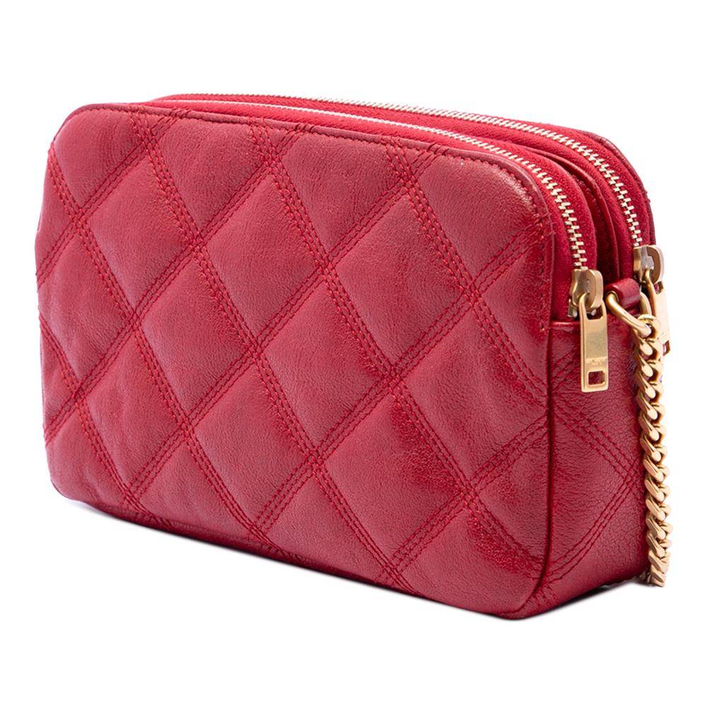 Yves Saint Laurent Vintage Crossbody Bag Stl.  - Red (L 12cm x W 18.50cm x D 4cm)