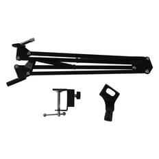 Desktop Microphone Stand Iron and Plastic Adjustable Boom Arm Microphone Stand for Studio