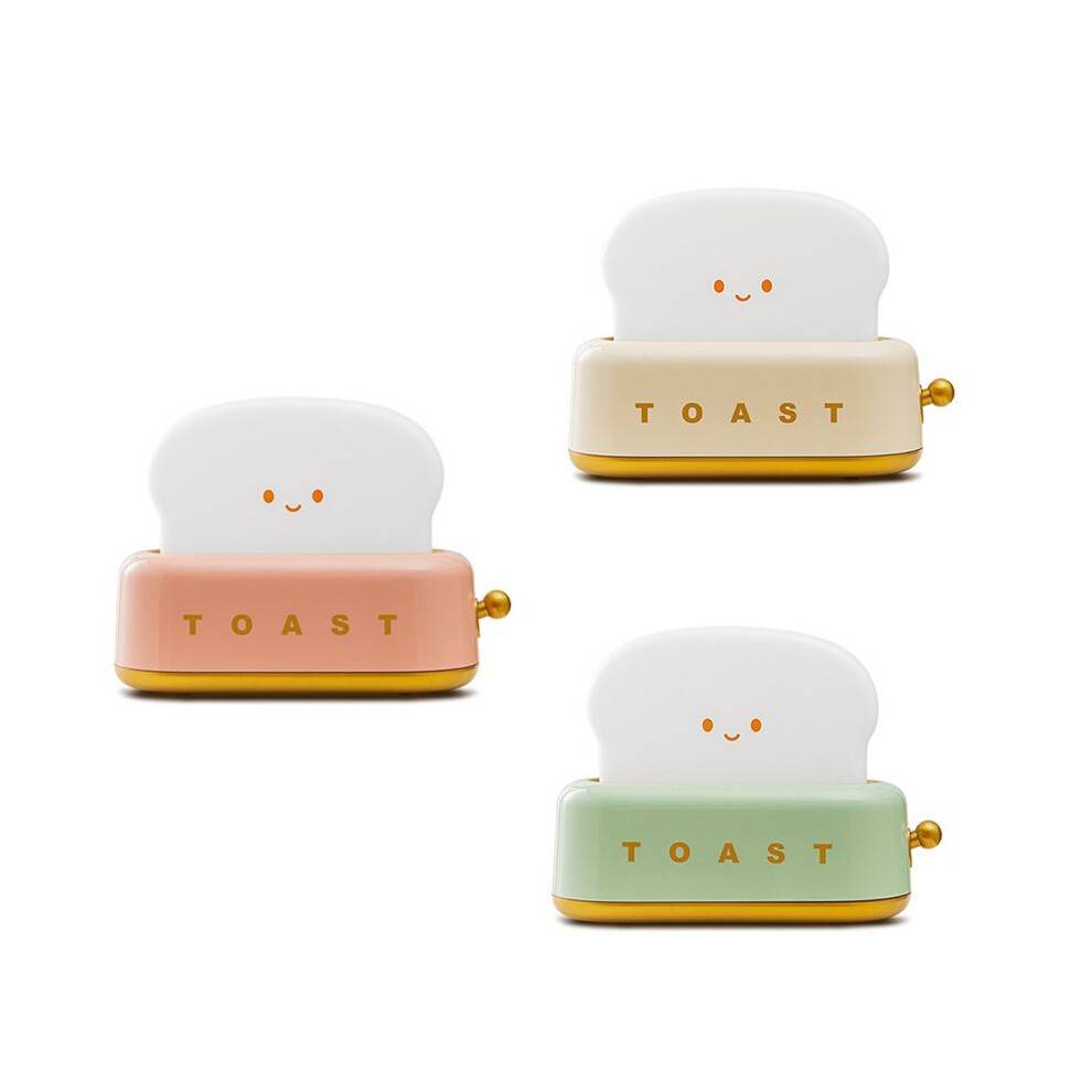 Toast Night Light Toaster Desktop Light Children'S Night Light Cute Bedroom Bedside Lamp
