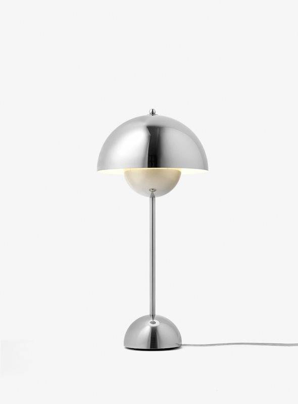 Andtradition Flowerpot Vp3 Bordslampa Polerad Stål