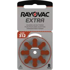 Rayovac extra 312 brun, 8 st