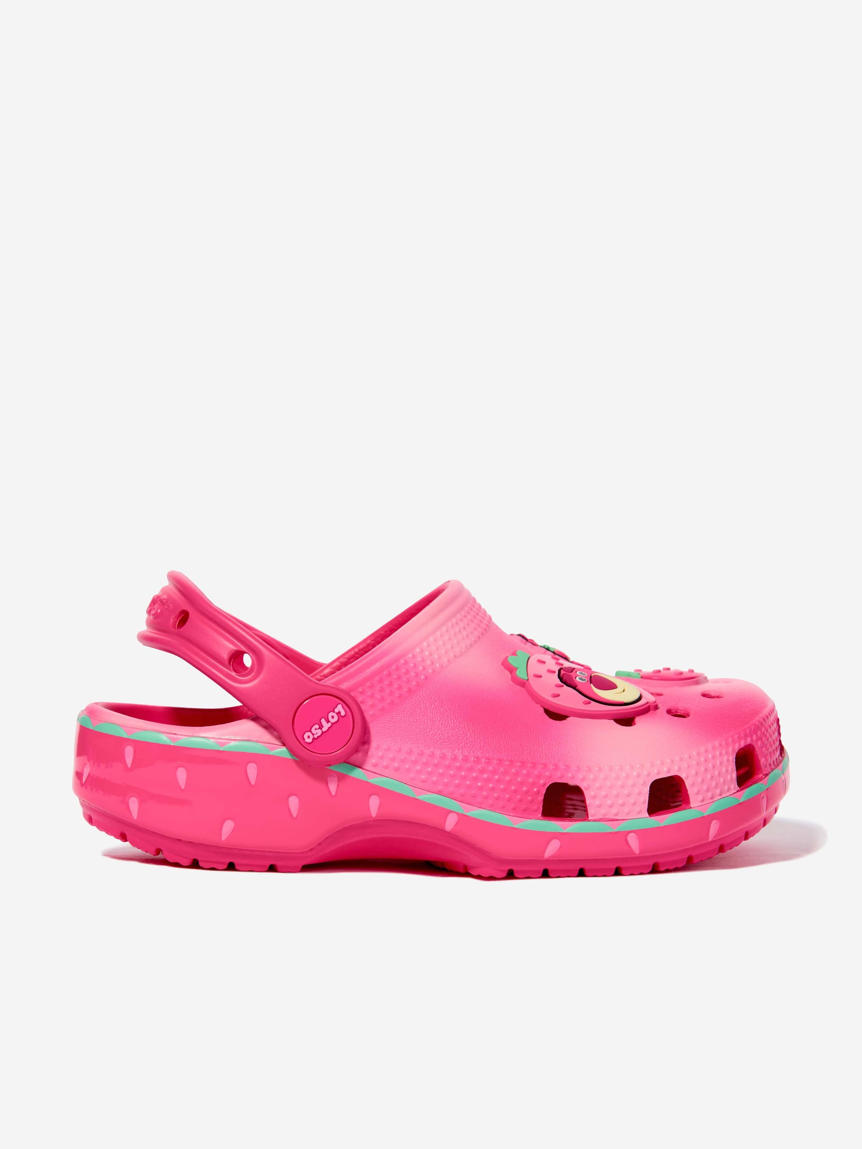 Crocs Girls Lotso Classic Clog in Pink - Pink / EU 30 - 31 UK 13 US 13 (EU 30 - 31 UK 13 US 13)