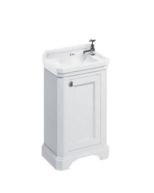 Vaskeskab Burlington - 51 cm hvid/porcelæn/låge - 1 hul højre