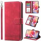 BaiFu Fodral till Samsung Galaxy A52 5G/4G, PU-läderfodral för Samsung Galaxy A52 5G/4G, plånboksfodral med kortplatser + horisontellt stativ – 11