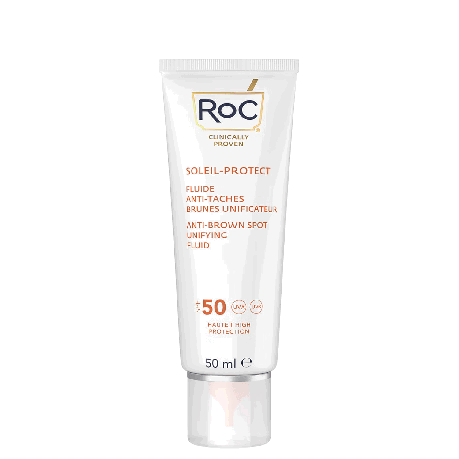 RoC Soleil-Protect Anti-Brown Spot Utjämnande fluid SPF 50 - 50 ml
