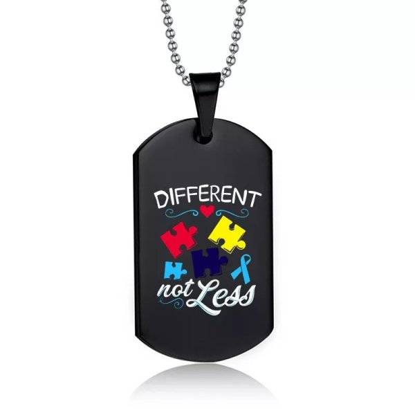 Love Words Jewellery - Halsband Medicinskt Autism Not Less