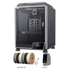 Creality K1C 3D Printer + Space Pi Dryer + 6kg Creality Hyper-PLA - 2kg Black + 2kg White + 2kg Gray