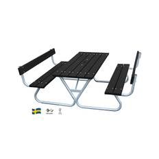 Bänkbord Robust Picknick 180 rygg EdenWood
