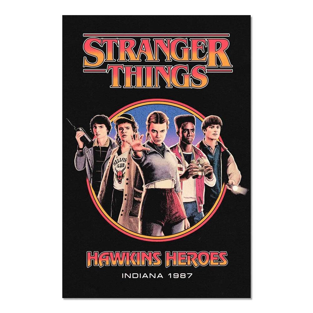 Stranger Things Hawkins Heroes-affisch