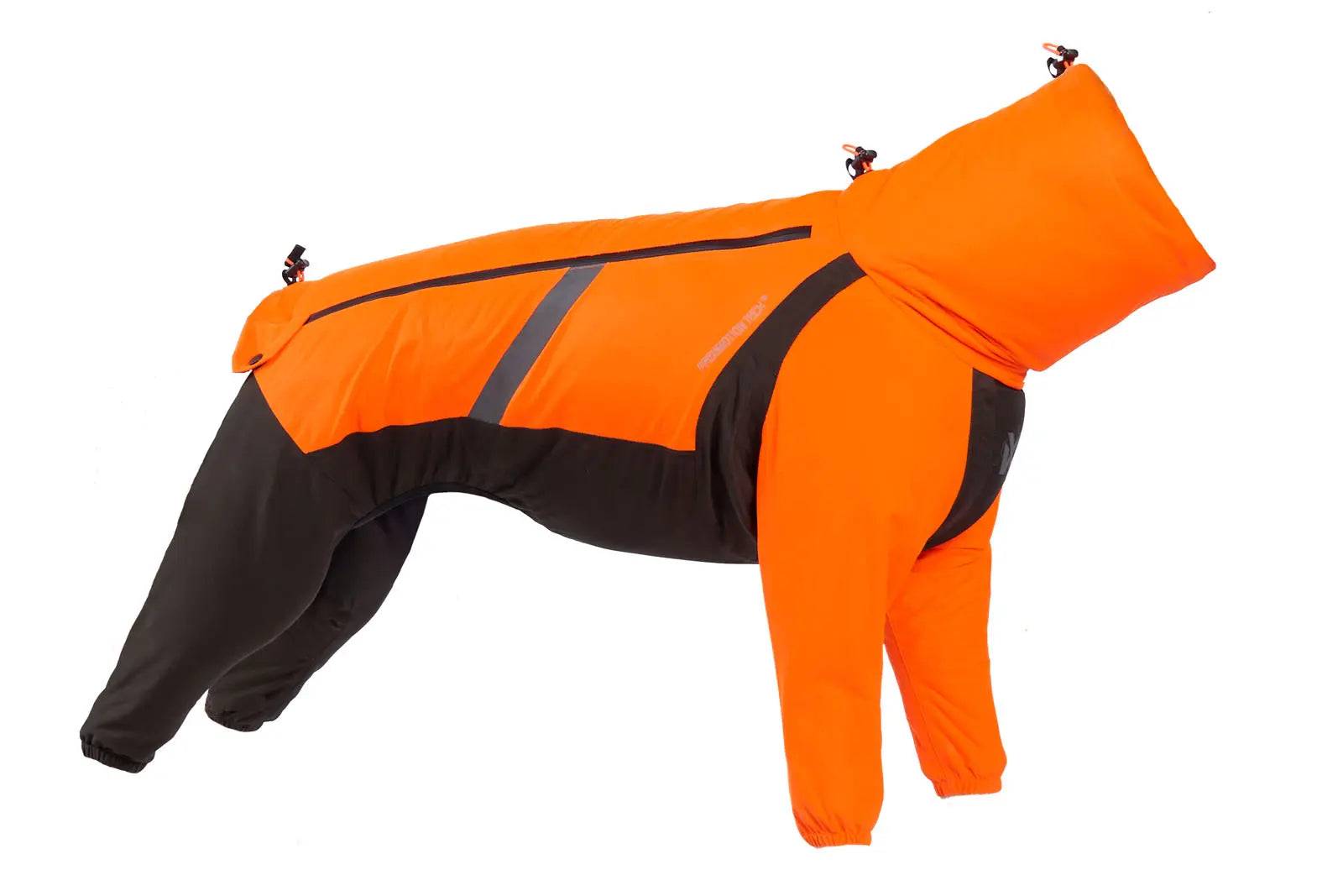 Non-stop dogwear Fjord overall raincoat - Orange / Svart (50)