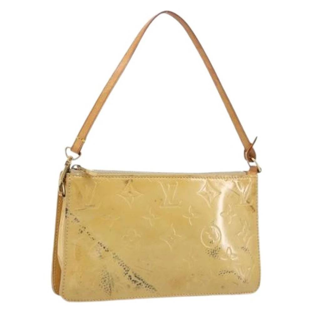 Louis Vuitton Vintage Pre-owned Accessory Pouch - Vintage - Dame - Beige - ONE SIZE - Læder