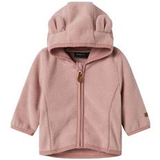 Name It Fleecejakke - NbnMeeko - Woodrose m. Ører - Name It - 1½ år (86) - Fleecejakke