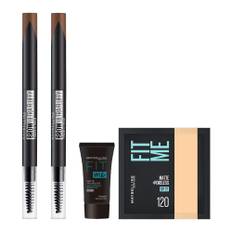 of MAYBELLINE Fashion Brow N Light Brown Sachet Mini Primer [Set 2] Powder-in-Pencil BR-3 [Foundation + Included]