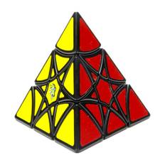 LanLan Curvy Hexagram Pyraminx Cube Black