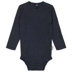 Mikk-Line Kid's Wool/Bamboo L/S Body Merino undertøj Børn størrelse 98 farve blå