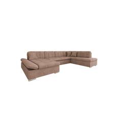 Zumar Bäddsoffa med Divan och Schäslong 4-sits i Bouclé - Rosa divan