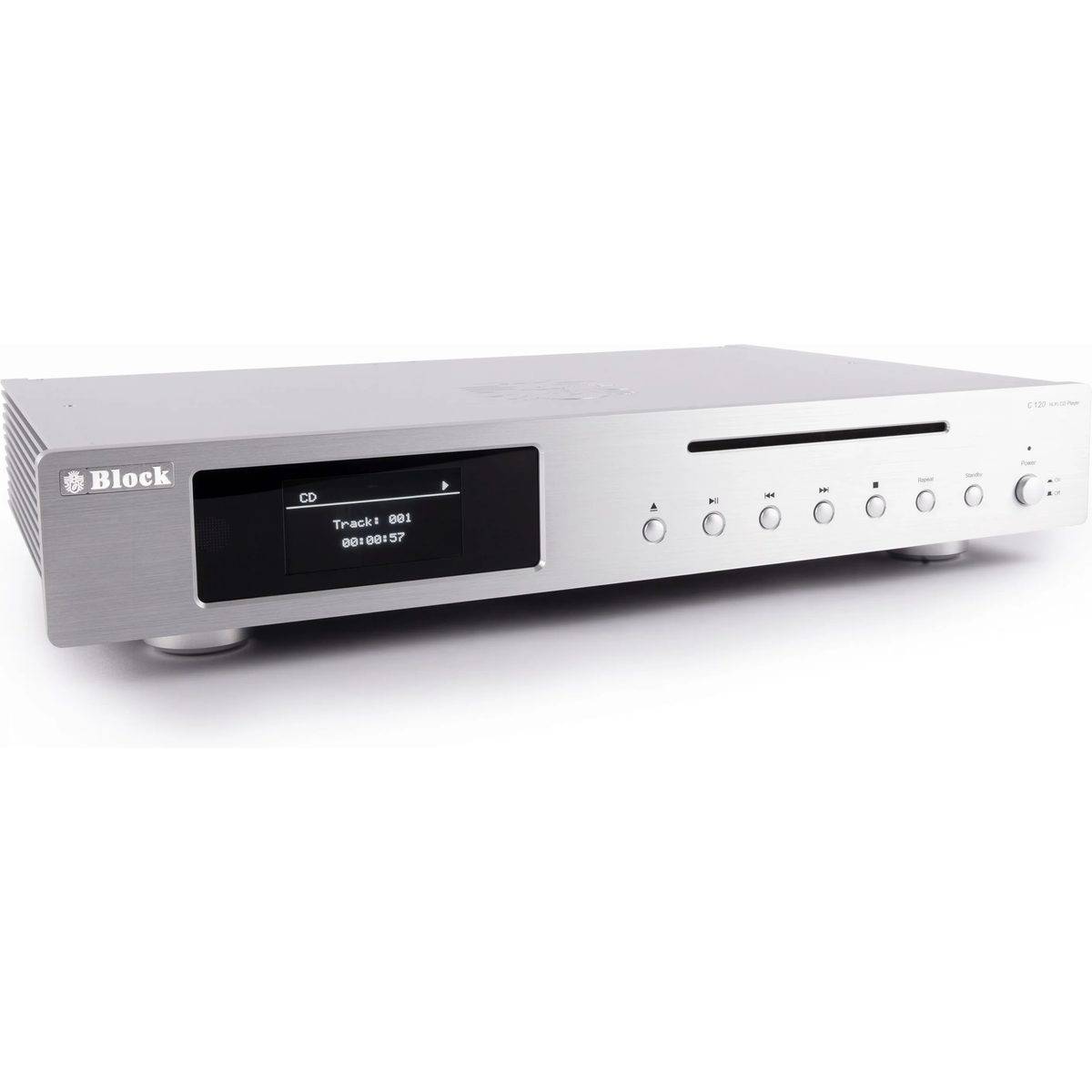 Block VR-120 silver - Stereo integrerad transistorförstärkare, Spotify, AM/FM-mottagare