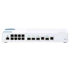 QNAP QSW-M408-2C - Switch - managed - 2 x 10 Gigabit SFP+ + 2 x C 10 G-Bit SFP+ + 8 x 10/100/1000 -