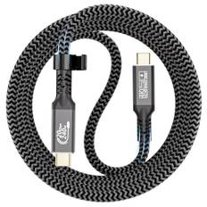 CAKOBLE USB C Kabel 2m,240W USB C 3.2 Gen2 Kabel 20 Gbps usbc charging cable, USB C Monitor 4K@60Hz Kompatibilitet Thunderbolt 4 Kabel för i-Phone 16, MacBook iPad Pro, Samsung S24/S22