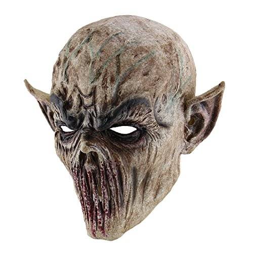 Quligeta Hophen läskig halloweenmask – Terror spöke djävul mask dansfest biokemiska utomjording zombie-kepsar