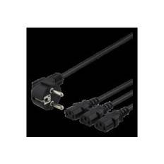 230V CEE 7/7 till C13 Power Y-Splitter-kabel - 5 m