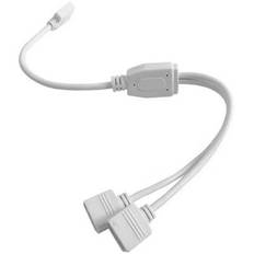 RGB+WW kabel 2-vejs splitter - 12/24V, hvid - Tilslutning af to RGB+WW LED-strimler til en enkelt strømkilde (12V-24V) - 60cm længde