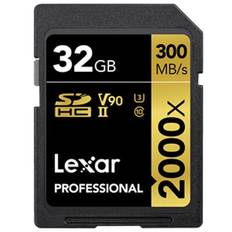 Lexar SDHC Professional Type Gold - 2000x 300MB/s V90 II - Retourenware 32 GB