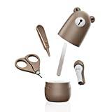 Baby Nail Clippers Set, Baby Nail Kit med söt väska, baby nagelklippare, sax, nagelfil och pincett | babymanikyrkit och pedikyrkit för nyfödda, spädbarn och småbarn