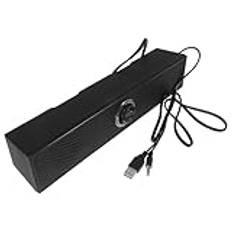 jojofuny Pc Audio Ljudfält Datorhögtalare Datorskärmshögtalare Spelhögtalare Gaming Soundbar Koppla in Högtalaren Stationära Datorhögtalare Anslutna Högtalare För Bärbar Dator St Black