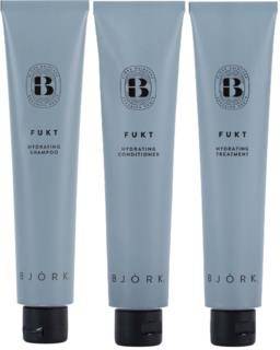 Björk FUKT Hydrate Shampoo + Conditioner + Treatment -Travel Trio