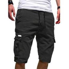 Summer Men&#39;s Cargo Shorts Outdoor Casual Bermuda Shorts Fashion Cargo Shorts Climbing Pants Casual Hawaiian Shorts Sports Shorts - Black - L,M,S,XL,XXL