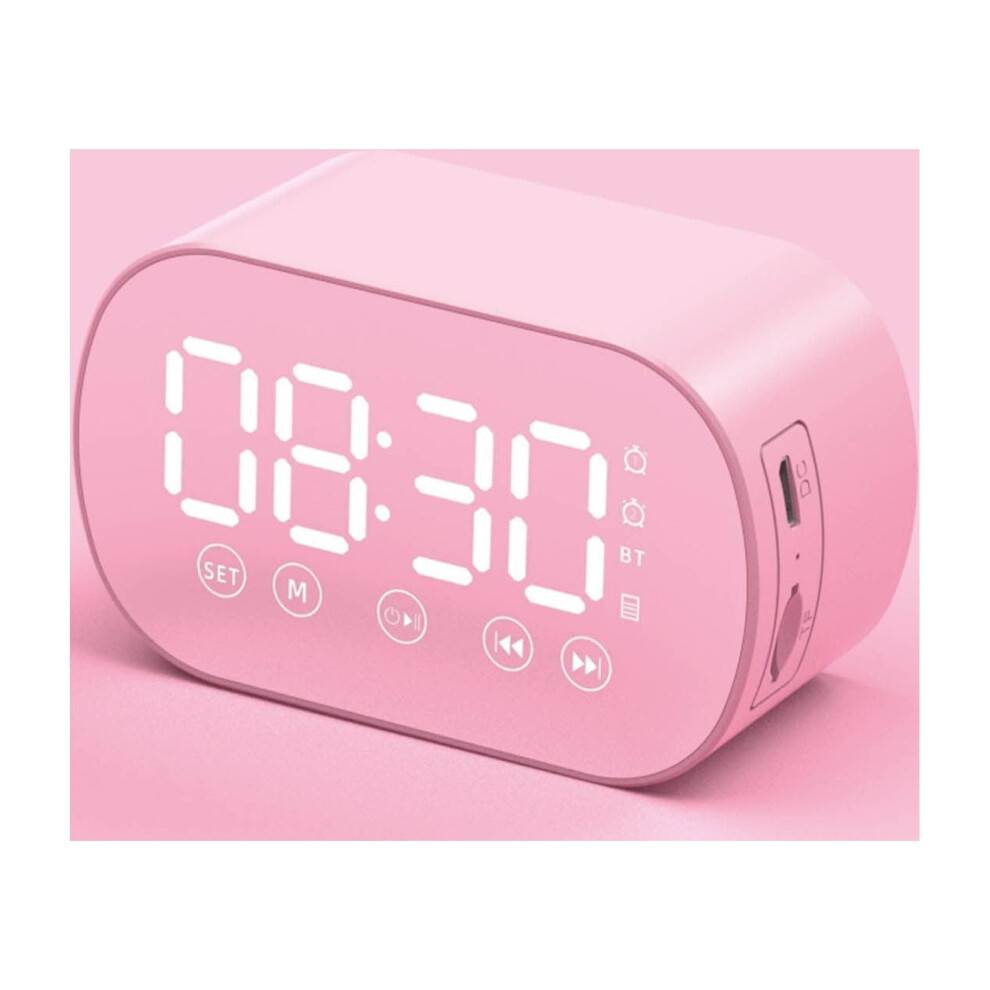 Bluetooth-vækkeur med LED-spejldisplay og FM-radio