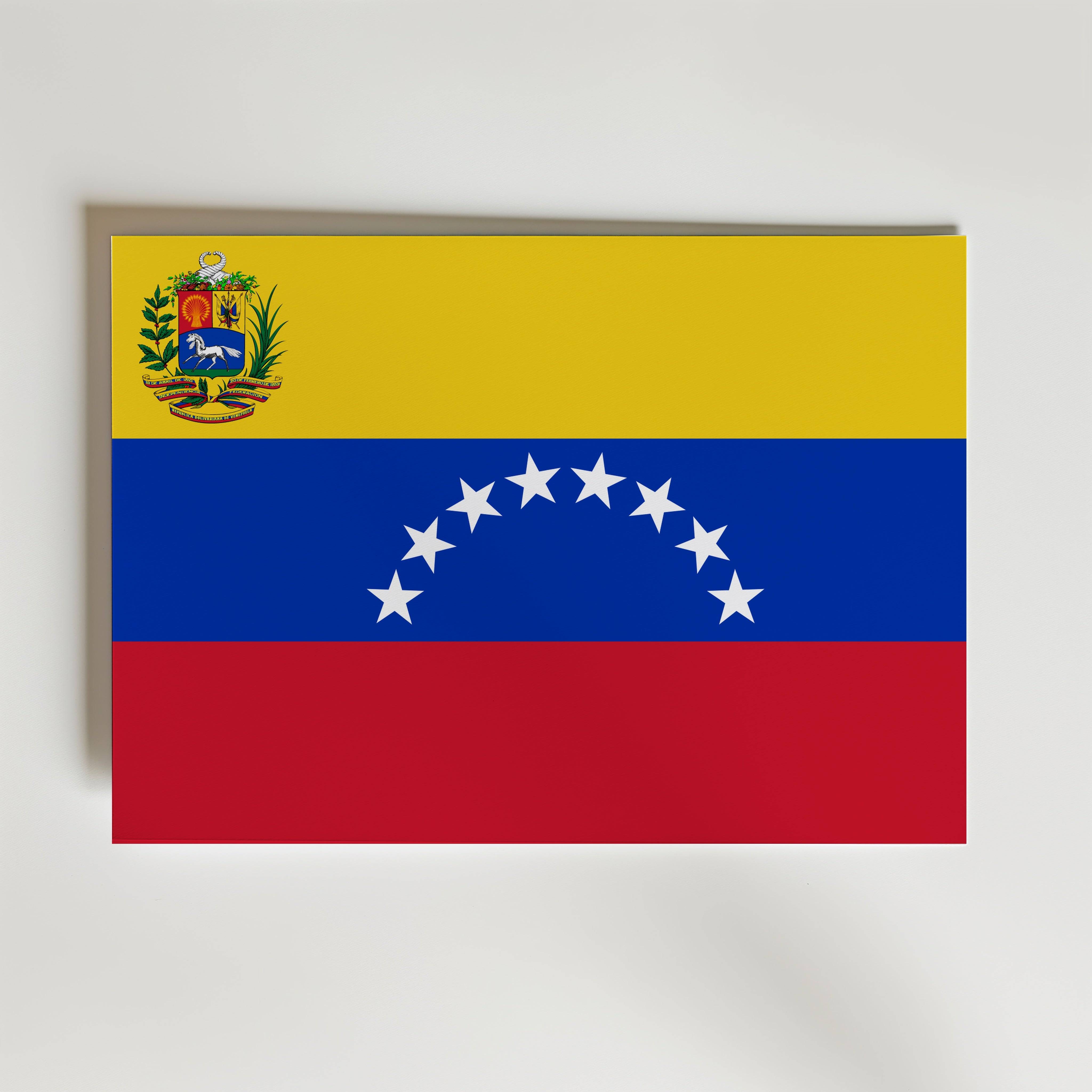 Venezuela National Flag Poster - Canvas 40x30 cm