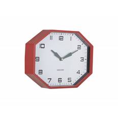 Karlsson Modern Factory Octagon vægur rød