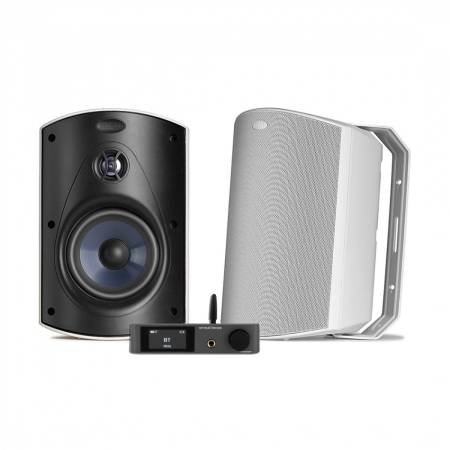 Dynavoice CA802BT & Polk Audio Atrium 6 vita utomhushögtalare, stereopaket