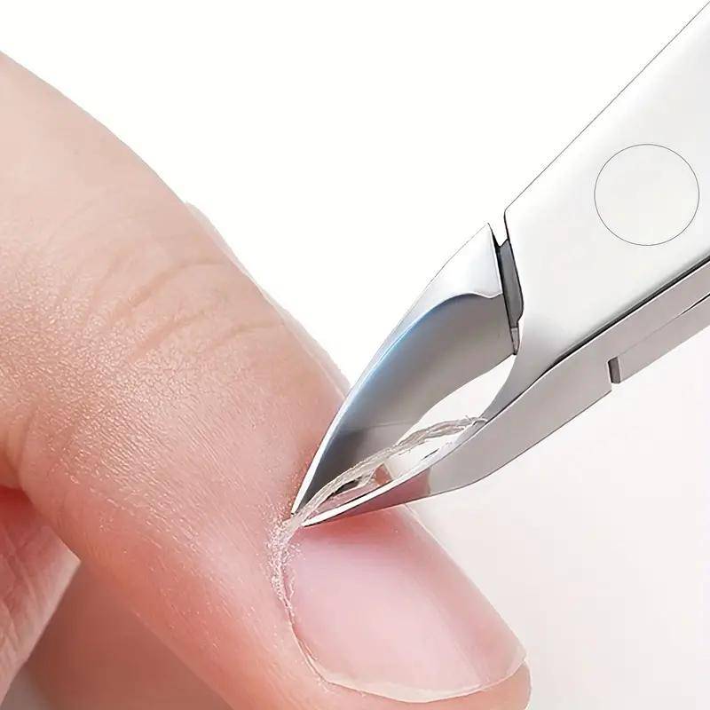 1 ST Professionell Nagelvård Skin Remover Trimning Nagelklippare Tånagelklippare för manikyrkonst och nagelvård silver